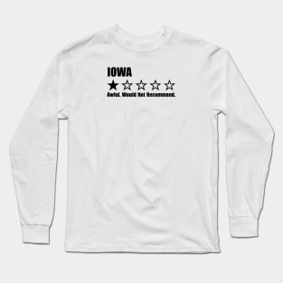 Iowa One Star Review Long Sleeve T-Shirt